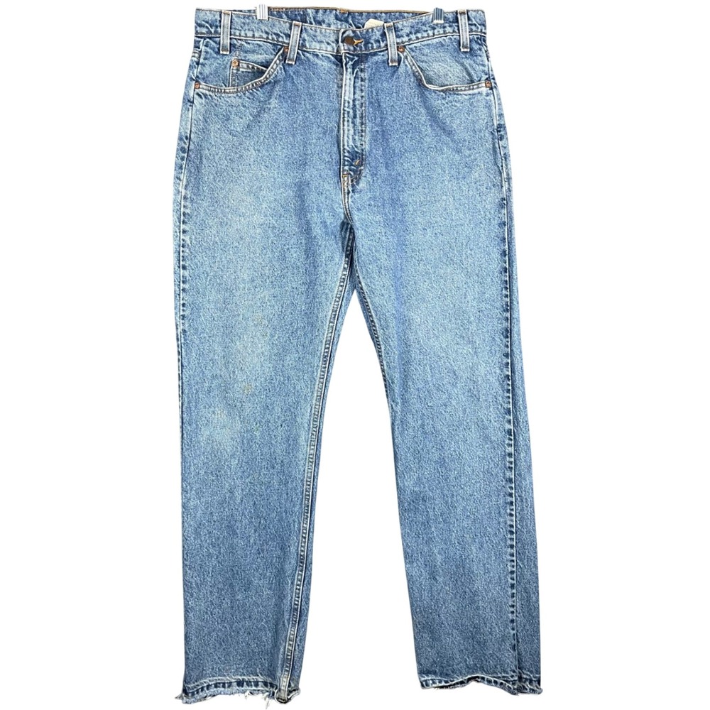Levi's 505‎ Jeans Mens 36 Blue Orange Tab Regular Fit Straight Leg Vintage 90s
